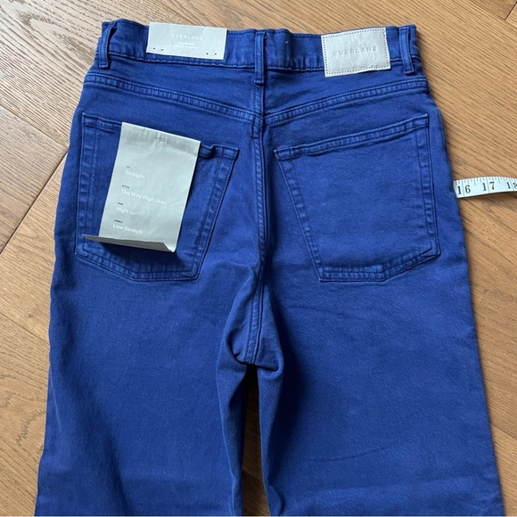 Everlane The Way High Jean - Straight Leg - Size 28 Tall - NWT - Blue - Picture 10 of 11